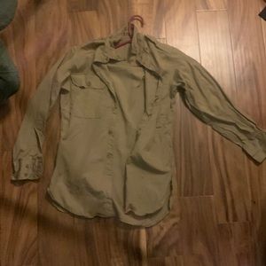 Icelandic military button down shirt